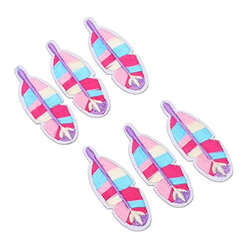 CaCaCook 6 Niedliche Federgestickte Patches, DIY Feather Patch, Deckflecken für Kleidung, Praktisch und süß, Eisen auf Flecken für Hemden, Taschen, mit Niedlichem Formgestaltung CaCaCook 6 Niedliche Federgestickte Patches, DIY Feather Patch, Deckflecken für Kleidung, Praktisch und süß, Eisen auf Flecken für Hemden, Taschen, mit Niedlichem Formgestaltung von CaCaCook