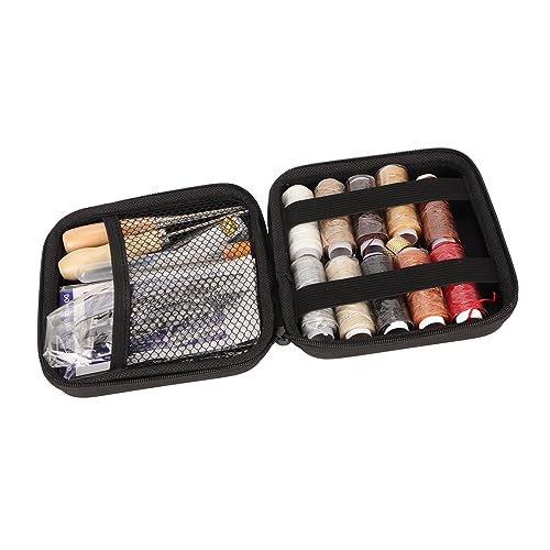 CaCaCook Ledernähungskit -Nähwerkzeuge Kit für -Handwerk, Geeignet für Alle Fähigkeiten, Edelstahl und Blocke, Ideales Handnähte Enthusiasten von CaCaCook