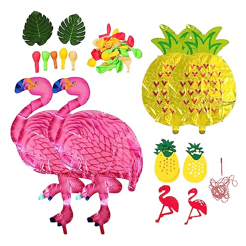 Hawaii-Flamingo-Ananas-Ballon-Set, Sommerparty-Dekoration, Ballon-Set für Hochzeitsfeier von CaCaCook