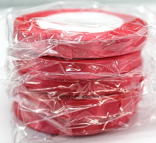 CaPiSo 100m Satinband 10mm für Schleife Stoffband Geschenkband Schleifenband Geschenkschleife (Lachsrosa) von CaPiSo