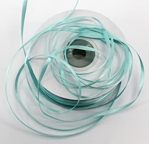CaPiSo 100m Satinband 3mm Schleifenband Geschenkband Dekoband Satin Hochzeit Weihnachten Weihnachtsband (Lindgrün) von CaPiSo