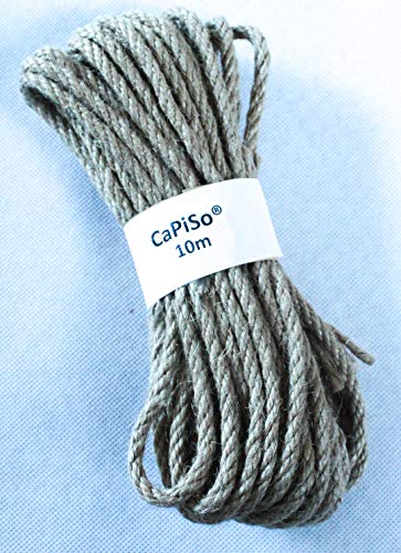 CaPiSo 10m Juteschnur Jute 6mm Natur Drehkordel Dekoband Kordelband Schnur Kordelschnur Jutekordel Packschnur Bastelschnur CaPiSo 10m Juteschnur Jute 6mm Natur Drehkordel Dekoband Kordelband Schnur Kordelschnur Jutekordel Packschnur Bastelschnur von CaPiSo