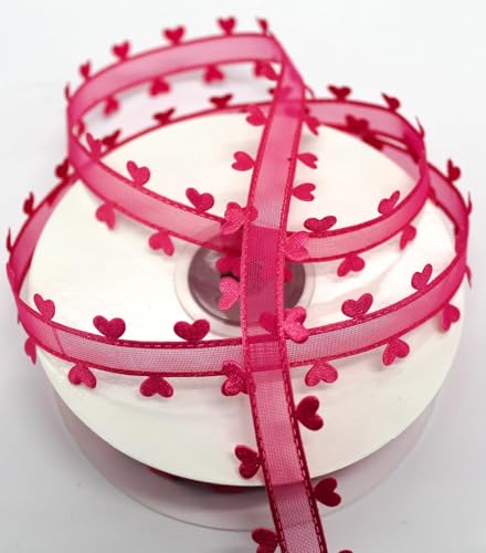 CaPiSo 20mm Organza mit Herz Geschenkband Schleife Herzen Dekoband Herzband Organzaband Hochzeit Weihnachten Geschenkschleife CaPiSo 20mm Organza mit Herz Geschenkband Schleife Herzen Dekoband Herzband Organzaband Hochzeit Weihnachten Geschenkschleife von CaPiSo