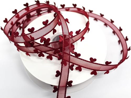 CaPiSo 20mm Organza mit Herz Geschenkband Schleife Herzen Dekoband Herzband Organzaband Hochzeit Weihnachten Geschenkschleife CaPiSo 20mm Organza mit Herz Geschenkband Schleife Herzen Dekoband Herzband Organzaband Hochzeit Weihnachten Geschenkschleife von CaPiSo