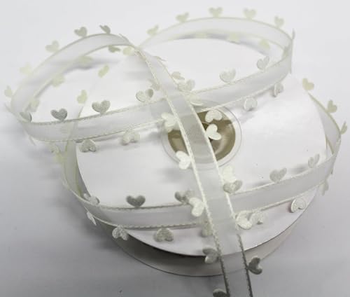CaPiSo 20mm Organza mit Herz Geschenkband Schleife Herzen Dekoband Herzband Organzaband Hochzeit Weihnachten Geschenkschleife CaPiSo 20mm Organza mit Herz Geschenkband Schleife Herzen Dekoband Herzband Organzaband Hochzeit Weihnachten Geschenkschleife von CaPiSo