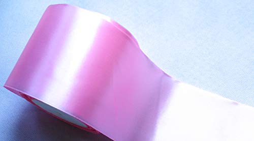 CaPiSo 22m Satinband 100 mm Schleifenband 10cm Breite Geschenkband Tischläufer Dekoband Dekoration Weihnachten Hochzeit (Rosa, 22m) von CaPiSo