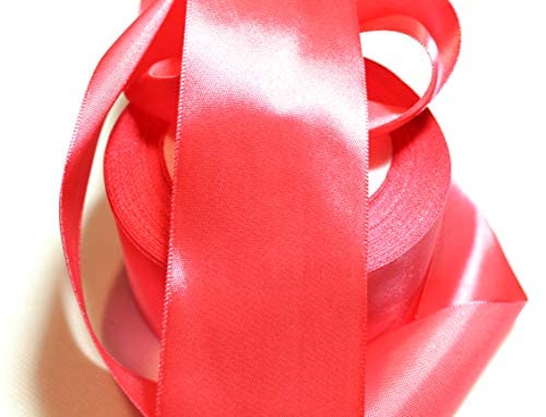 CaPiSo 22m Satinband 50mm Breite Schleifenband Geschenkband Dekoband Weihnachten Hochzeit (Lachsrosa, 22m) von CaPiSo