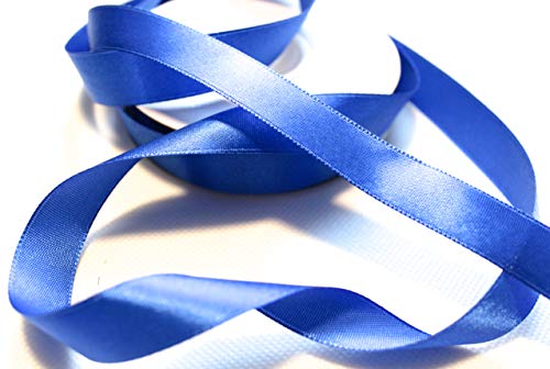CaPiSo 25m 15mm Satinband 1,5 cm Dekoband Weihnachten Schleifenband Geschenkband Dekorationsband (Königsblau) von CaPiSo