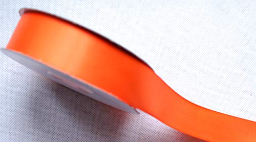 CaPiSo 25m 15mm doppelseitiges Satinband Premium-Qualität Schleifenband Satin Dekoband Geschenkband beidseitig glänzend (Orange) von CaPiSo