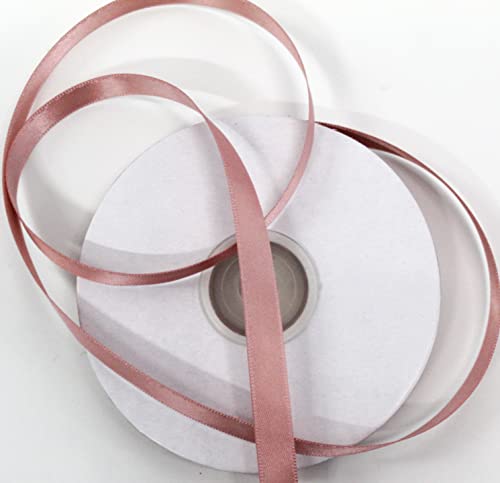 CaPiSo 25m Satinband 10mm Beidseitig Glänzend Geschenkband Doppelseitig Dekoband Schleifenband Dekoration Hochzeit (Altrosa, 25m) von CaPiSo