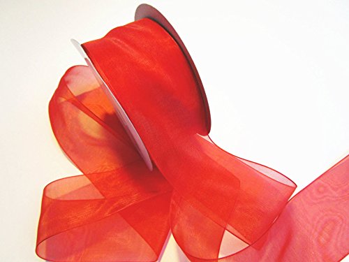 CaPiSo 45m Organza 50mm Breite 5cm Organzaband Schleifenband Geschenkband Organza Rot CaPiSo 45m Organza 50mm Breite 5cm Organzaband Schleifenband Geschenkband Organza Rot von CaPiSo
