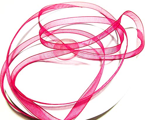 CaPiSo 6mm Organzaband Schleifenband Geschenkband Organza Hochzeit Weihnachten Dekoration Dekoartikel von CaPiSo