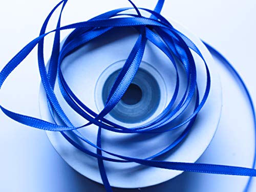 CaPiSo Beidseitig Glänzend Premium-Qualität Satinband Schleifenband Fließend Satin Dekoband Geschenkband doppelseitig (Königsblau, 100m3mm) von CaPiSo