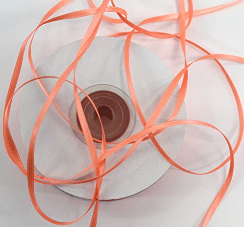 CaPiSo 100m Doppelseitig 3mm Satinband Glänzend Premium-Qualität Satin Schleifenband Fließend schmales Dekoband Geschenkband doppelseitig (Leuchtendes Apricot, 100m3mm) CaPiSo 100m Doppelseitig 3mm Satinband Glänzend Premium-Qualität Satin Schleifenband Fließend schmales Dekoband Geschenkband doppelseitig (Leuchtendes Apricot, 100m3mm) von CaPiSo