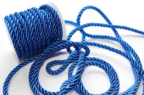 CaPiSo Kordel 10m x 6mm Drehkordel Dekoband Kordelband Schnur Kordelschnur Marineblau (Dunkelblau) von CaPiSo