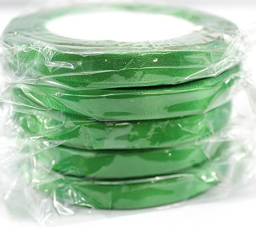 CaPiSo Satinband 10mm für Schleife Stoffband Geschenkband Schleifenband Geschenkschleife (Maigrün, 5x20m) von CaPiSo
