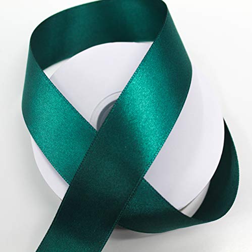 CaPiSo Satinband 25m x 25mm Taftband Schleifenband Satin Geschenkband DEKOBAND (Dunkelgrün) von CaPiSo