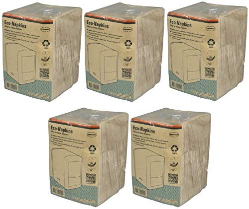 Servietten für Cabanaz Retro-Serviettenspender aus 100% Recyclingpapier - Menge wählbar (5 Packungen) von Cabanaz