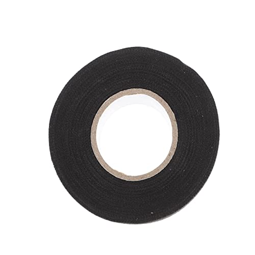 Cabilock 1 Rolle Hochtemperaturbeständiges Isolationsband Streifen kleiden Vinyl Tuch Draht Kabelbaumband Automobil Kabelband Klebeband nutzen Kabelbaum umwickeln Grundstoff Schwarz von Cabilock