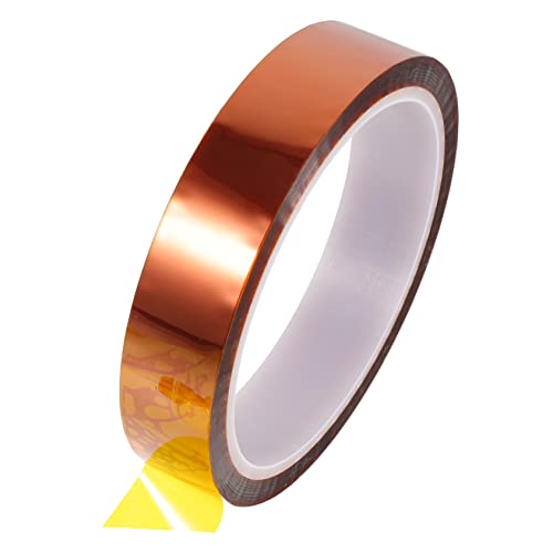 Cabilock 1 Rolle Hochtemperaturbeständiges Klebeband Hitze Starkes Band für Wärmeübertragungsband Temperaturband Wärmeklebebandisolierung Hochtemperaturklebeband Polymerfolie aus Polyimid von Cabilock