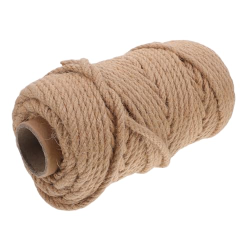 Cabilock 1 Rolle Jute Schnur Handgewebte Strapazierfähige Juteseil für Bastelarbeiten Katzenkratzbaum und Gartenprojekte Wetterfest Pflegeleicht und von Cabilock