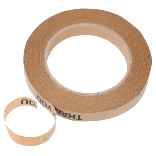 Cabilock 1 Rolle Klebeband für Verpackungsbeutel kaffeetassen Klebebänder für Verpackungsbeutel Packband aus Papier Klebebänder für Verpackungen Beutelverschlussbänder Packbänder Danke Band von Cabilock