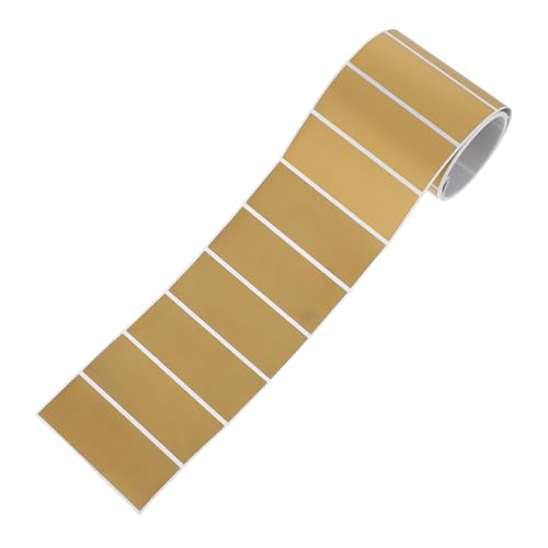 Cabilock 1 Rolle Kratzbeschichtung Klein Diy-etiketten Abziehen Und Aufkleben Kratzer Kratzen Schälen Rubbelbeschichtungsaufkleber Rubbeletiketten Aufkleber Party-rubbelspiel Golden Papier von Cabilock