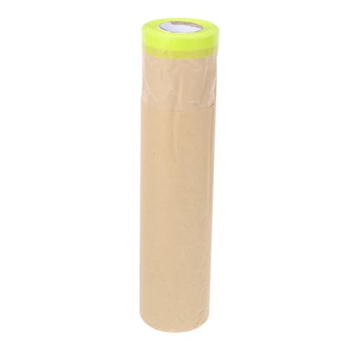Cabilock 1 Rolle Lack-abdeckpapier Zum Lackieren, Klebeband, Drapieren, Automobil-lack-abdeckpapier Für Auto, Wandrahmen, Boden, Möbelschutz, Khaki von Cabilock