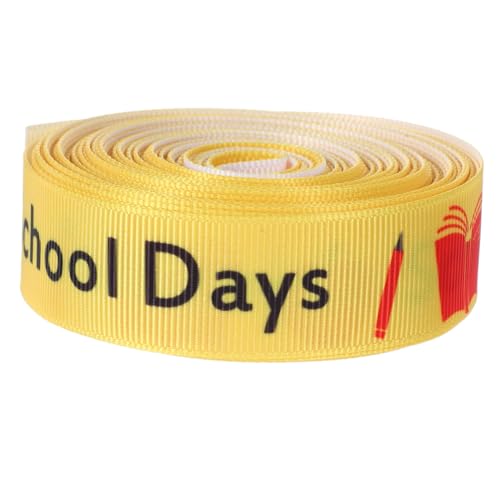 Cabilock 1 Rolle Rückkehr zur Schule Dekorationsband Yards DIY Geschenkband für Bastelarbeiten Breit für Schulanfang Party Dekoration und Kreative Projekte Cabilock 1 Rolle Rückkehr zur Schule Dekorationsband Yards DIY Geschenkband für Bastelarbeiten Breit für Schulanfang Party Dekoration und Kreative Projekte von Cabilock
