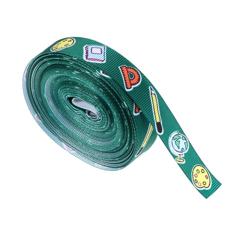 Cabilock 1 Rolle Schulanfang Geschenkband DIY Bastelband mit Niedlichen Motiven Flexibles für Dekoration Geschenkverpackung und Feiern von Cabilock