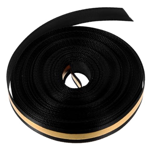 Cabilock 1 Rolle Schwarzes Goldenes Geschenkband für Abschlussfeiern Diy Geschenkverpackung Breit Yards für Bastelarbeiten Party Dekorationen und Cabilock 1 Rolle Schwarzes Goldenes Geschenkband für Abschlussfeiern Diy Geschenkverpackung Breit Yards für Bastelarbeiten Party Dekorationen und von Cabilock