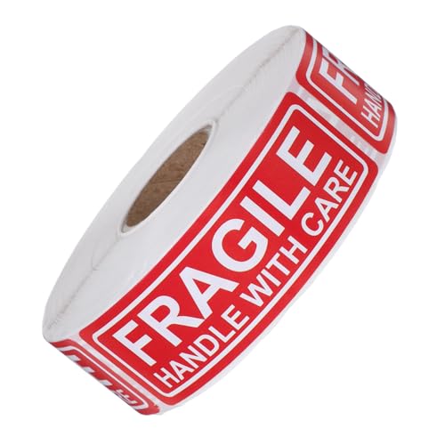 Cabilock 1 Rolle Warnaufkleber Vinyl zerbrechlich Weiß Warnung Name ziehen um für nicht selbstklebende Warnschilder Etiketten verarbeiten Papier rot Cabilock 1 Rolle Warnaufkleber Vinyl zerbrechlich Weiß Warnung Name ziehen um für nicht selbstklebende Warnschilder Etiketten verarbeiten Papier rot von Cabilock