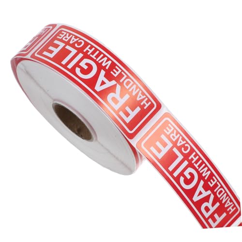 Cabilock 1 Rolle Warnaufkleber Weiß Verpackung Zerbrechliches Versandetikett zerbrechliches Band nicht für selbstklebende Warnschilder zerbrechliche Abziehbilder Papier rot Cabilock 1 Rolle Warnaufkleber Weiß Verpackung Zerbrechliches Versandetikett zerbrechliches Band nicht für selbstklebende Warnschilder zerbrechliche Abziehbilder Papier rot von Cabilock