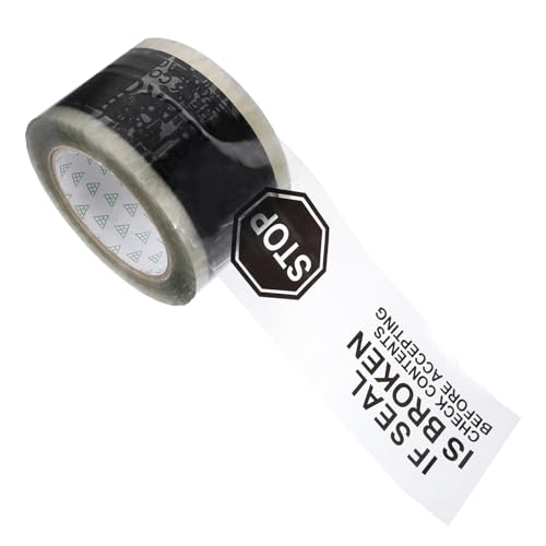 Cabilock 1 Rolle Warnverdichtungsband Beidseitig Klebeband Sich Bewegendes Band Klebrig Verpackungsband Für Pakete Abdichtende Aufkleber Anti-manipulationsband Abdichtband Hoch von Cabilock