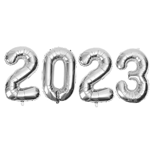 Cabilock 1 Satz 2023 2023 Aluminiumfolienballon Weihnachtsballons Himmel Düsen klare Luftballons Fiesta house decoration zahlenluftballons Silvester-Party-Ballon 2023 Neujahrsballon Silver Cabilock 1 Satz 2023 2023 Aluminiumfolienballon Weihnachtsballons Himmel Düsen klare Luftballons Fiesta house decoration zahlenluftballons Silvester-Party-Ballon 2023 Neujahrsballon Silver von Cabilock
