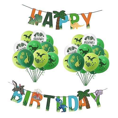 Cabilock 1 Satz 33 Stk Dinosaurier-geburtstagsanzug Dekorationen Party Ballon Girlande Geburtstagsfeier-ornamente Szenenlayout Liefert Papier Cabilock 1 Satz 33 Stk Dinosaurier-geburtstagsanzug Dekorationen Party Ballon Girlande Geburtstagsfeier-ornamente Szenenlayout Liefert Papier von Cabilock