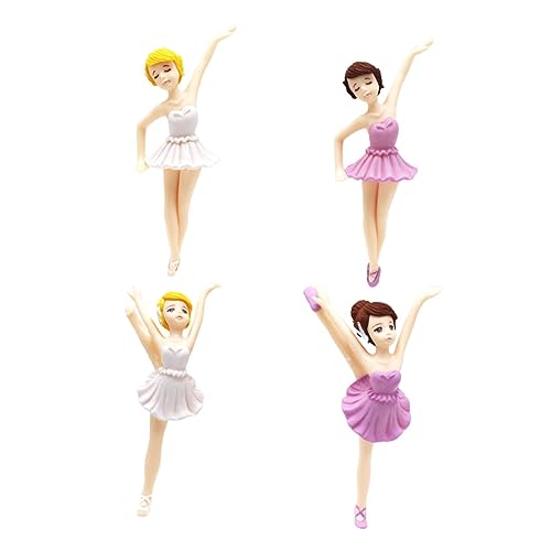Cabilock 1 Satz Ballerina Kuchenaufsatz Weiß Tortendekoration Für Geburtstagsfeiern Für Muffins Und Desserts 4 Stück Cabilock 1 Satz Ballerina Kuchenaufsatz Weiß Tortendekoration Für Geburtstagsfeiern Für Muffins Und Desserts 4 Stück von Cabilock