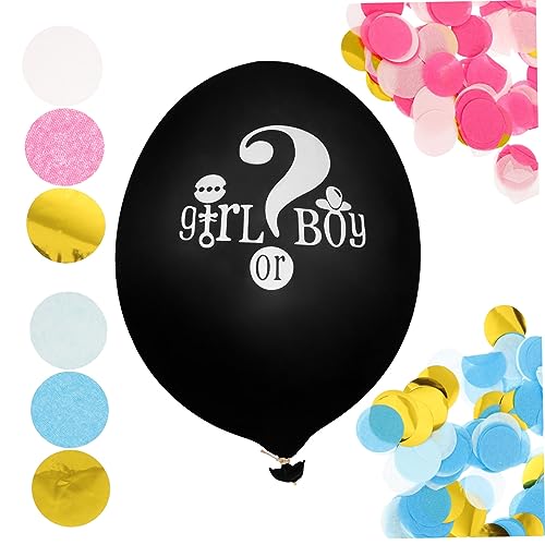 Cabilock 1 Satz Ballon zum Aufdecken des Geschlechts Gender-Party-Ballons Ballons zum Aufdecken des Geschlechts des Babys seidenband Luftballons Ornament Geschlecht enthüllt Konfetti Junge von Cabilock