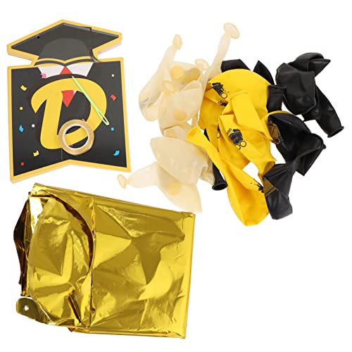 Cabilock 1 Satz Ballons der Abschlusssaison Zubehör für die Abschlussfeier 2023 Golddekor Abschlussball Dekoration Party Dekoration Abschluss Abschlussfeier Dekorationen 2023 Partyballons von Cabilock