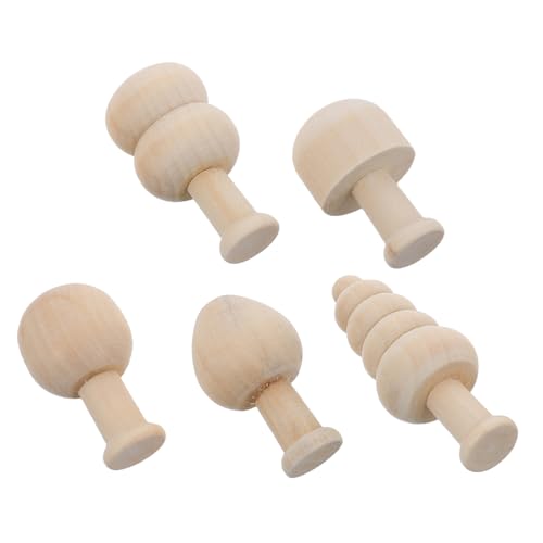 Cabilock 1 Satz Diy Holzfiguren Unbemalte Pilze und Bäume zum Malen Kreative Bastelmodelle für Erwachsene Teiliges für Kunstvolle Projekte und Dekoration von Cabilock
