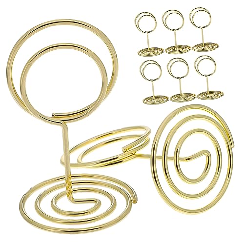 Cabilock 1 Satz Esstischnummer Rack Dekorationen Rezeption Für Platzkarten Runder Esstisch Tischdekorationshalter Namenskartenständer Tischschildhalter Umweltschutz Galvanik 30 Stück von Cabilock