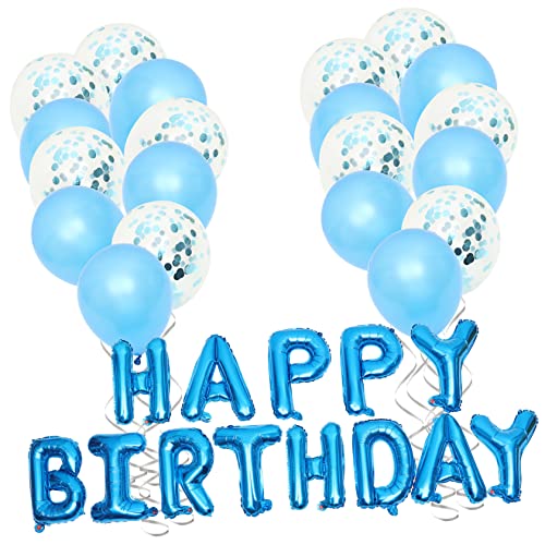 Cabilock 1 Satz Folienballons Happy Birthday Diy Geburtstagsdeko Einfach Anzubringen für Partys Hochzeiten und Feiern Vielseitig Einsetzbar Tolle Effekte von Cabilock