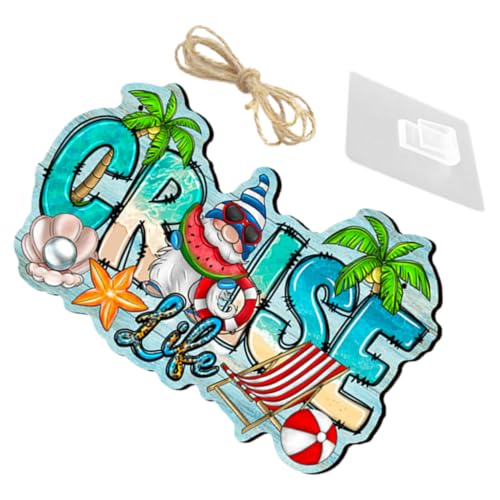 Cabilock 1 Satz Gnomesommer Holzschild Hängeschild für Haustür Stranddeko mit Juteseil Rustikale Holzplakette für Sommerliche Wohnatmosphäre und Kreative Fotorequisiten Cabilock 1 Satz Gnomesommer Holzschild Hängeschild für Haustür Stranddeko mit Juteseil Rustikale Holzplakette für Sommerliche Wohnatmosphäre und Kreative Fotorequisiten von Cabilock