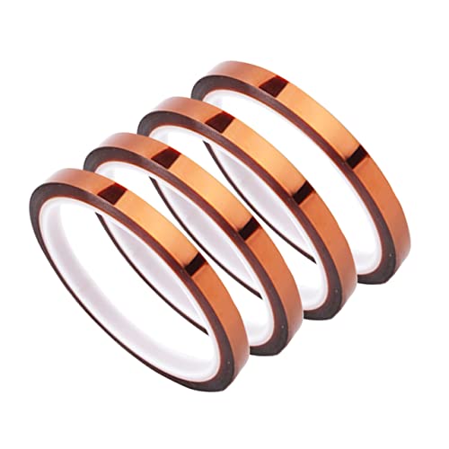 Cabilock 1 Satz Hochtemperaturbeständiges Klebeband Wärmeband Hochtemperaturband Zum Abdecken Hitzebeständiges Band 4rollen von Cabilock