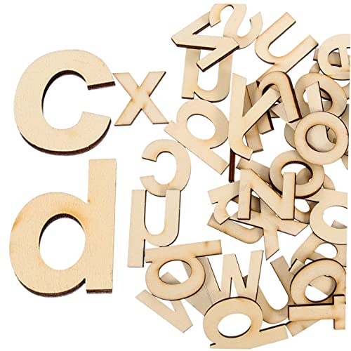 Cabilock 1 Satz Holzbuchstaben zur Hochzeit Brief Buchstaben Perlen Kinderspielzeug Stickbuchstaben Fall wandverkleidung wand polsterung unvollendete Holzbuchstaben leere DIY holzbuchstaben von Cabilock