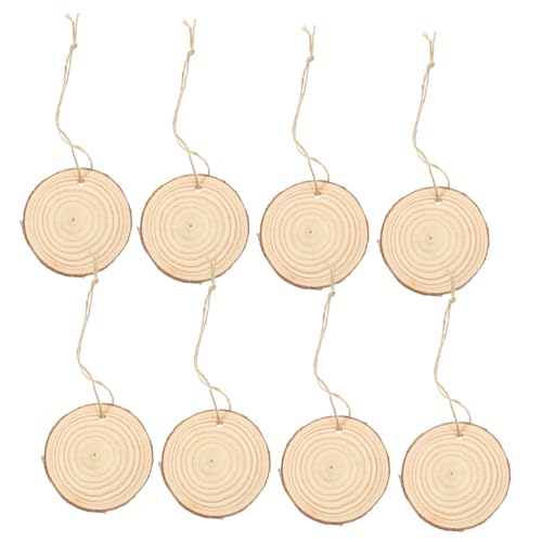 Cabilock 1 Satz Holzscheiben Für Weihnachtsdekoration Diy Bastelmaterial Für Kreative Projekte Unbehandelte Holzscheiben Für Coaster Hochzeiten Und 10 Stück von Cabilock