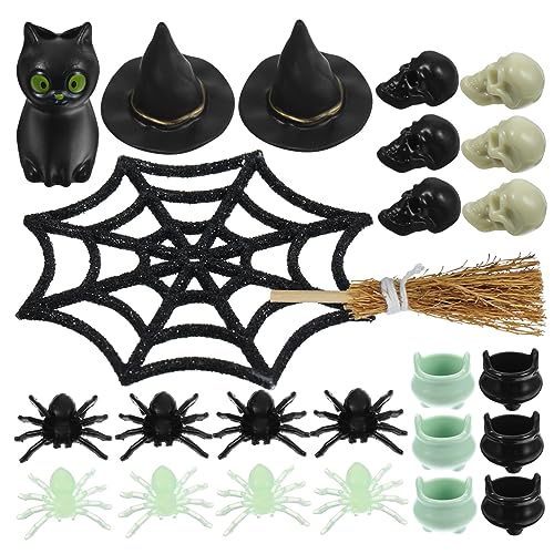 Cabilock 1 Satz Miniaturen zum Basteln kleine Hexenfigur Massenspielzeug Puppe Halloween Costume Halloween Kleidung beoilers Miniaturkessel Halloween- -Miniaturen Plastik Black Cabilock 1 Satz Miniaturen zum Basteln kleine Hexenfigur Massenspielzeug Puppe Halloween Costume Halloween Kleidung beoilers Miniaturkessel Halloween- -Miniaturen Plastik Black von Cabilock