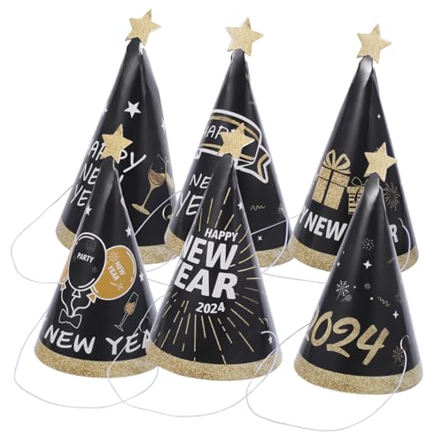 Cabilock 1 Satz Neujahrs Papierhüte Farbige Partyhüte Feste Accessoires Für Neujahrsfeiern Lustige Fotorequisiten Für Erwachsene 6 Stück Cabilock 1 Satz Neujahrs Papierhüte Farbige Partyhüte Feste Accessoires Für Neujahrsfeiern Lustige Fotorequisiten Für Erwachsene 6 Stück von Cabilock