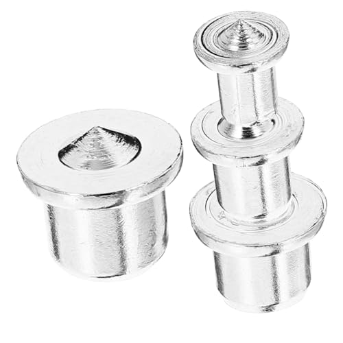 Cabilock 1 Satz Rundholz stift Locator Holzbearbeitungswerkzeuge und Zubehör Bausatz selbst Center holzdübel bohren Tischlerzubehör Mittelpunkt der Holzbearbeitung Rostfreier Stahl Silver von Cabilock