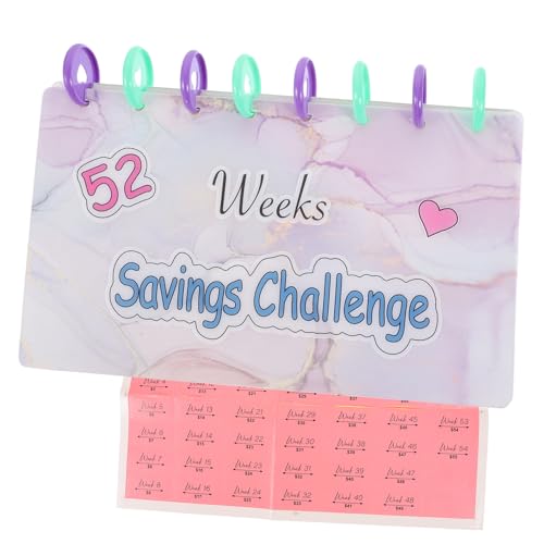 Cabilock 1 Satz Spar Challenge Ordner Wochen Budget Binder mit Fächern Praktischen Geldumschlägen und Aufklebern Finanzplaner für Zuhause und Büro Cabilock 1 Satz Spar Challenge Ordner Wochen Budget Binder mit Fächern Praktischen Geldumschlägen und Aufklebern Finanzplaner für Zuhause und Büro von Cabilock